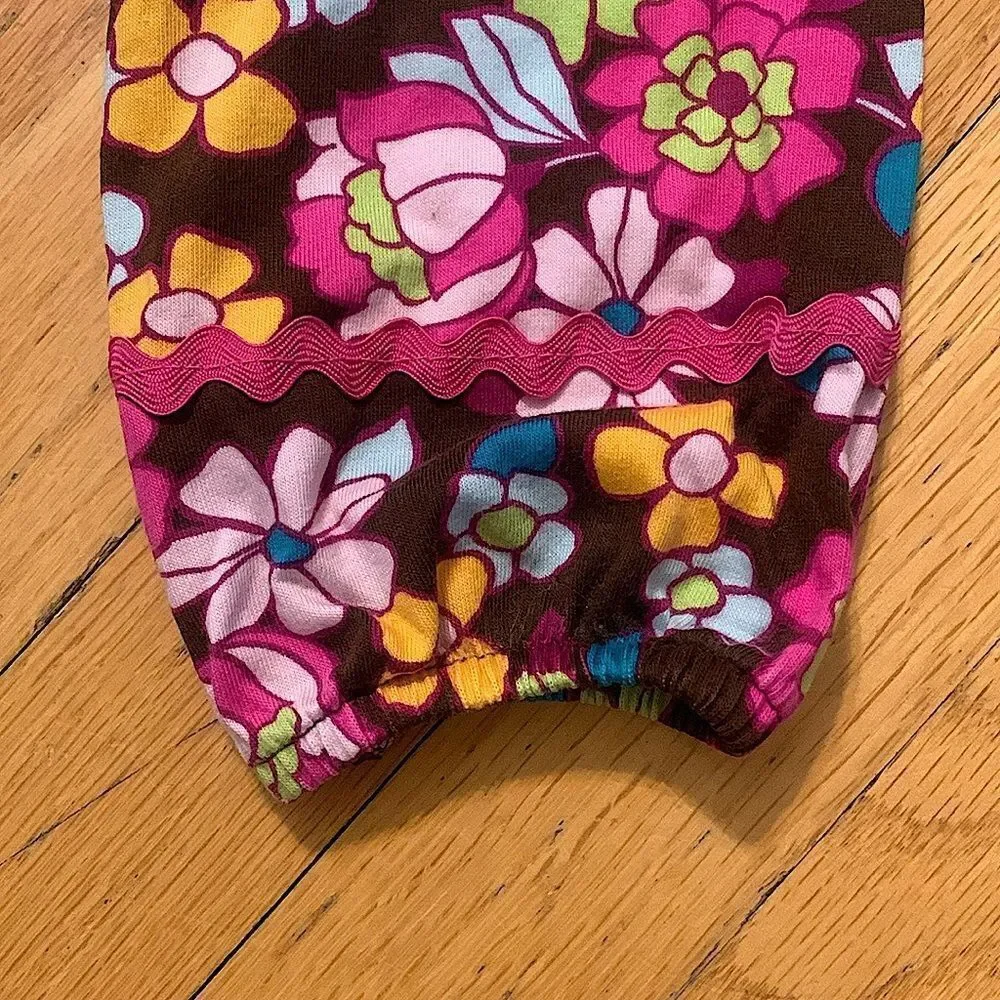 Hanna Andersson size 100 marroon Floral Dress